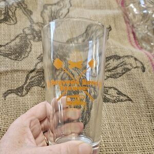 Beavers Bend Brewery Glass Tumbler Orange Logo Hochatown OK